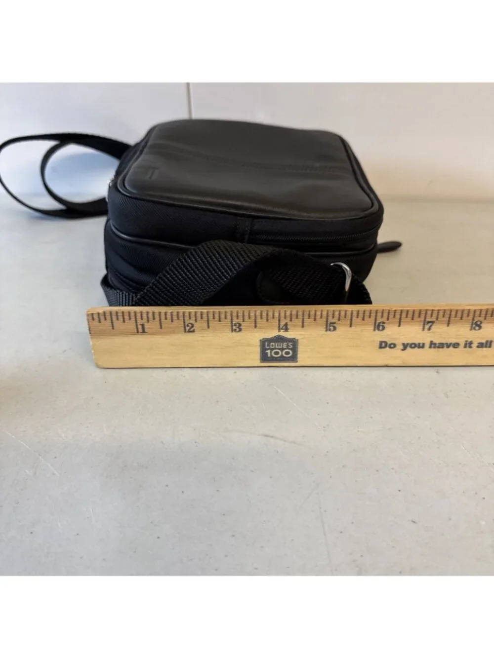 Vintage Coach Camera Black Leather‎ Shoulder Crossbody Bag